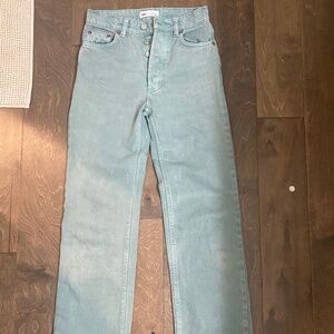 Zara green jeans